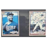 Minnesota Twins 1991 World Series Champions Framed Topps Cards and Box Scores Display
