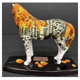 Westland Horse of a Different Color In the Treeline Ceramic Figurine with Box