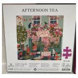 Set of 3 Jigsaw Puzzles - Paris Night & Day, Afternoon Tea, Spring Terrace