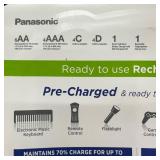 Panasonic Eneloop Rechargeable Battery Kit with Charger, Adapters and Storage Case