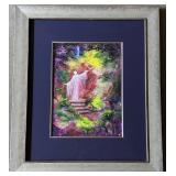 Framed Original Artwork Spiritual Figure in Enchanted Forest