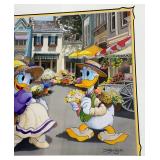 Doug Bolly Disney Print with Daisy and Donald Duck, Framed