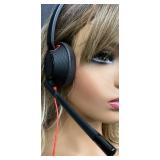 Plantronics Poly Blackwire Model C5200 USB Headset with Boom Microphone and Carrying Case
