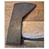 Vintage Hand Forged Axe and Broad Hatchet