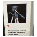 RCA Full Size or Compact Camcorder/Photo Tripod with Adjustable Panhead