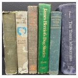 Antique and Vintage Classic Book Collection Including Zane Grey, Dumas, Ivanhoe, Ben-Hur - Collection of 14