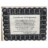 Framed Randal Spangler Signed Limited Edition Print 