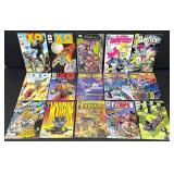 Lot of 15 Assorted Comic Books Including X-O Manowar, Slapstick, Wolverine, Venger Robo