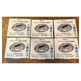 Set of 6 Boundery LifeProof LED Solar Deck Lights