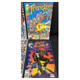 Collection of 15 Comic Books Including Spawn, Street Fighter II, and Marvel Titles