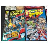 Collection of 15 Comic Books Including Spawn, Street Fighter II, and Marvel Titles