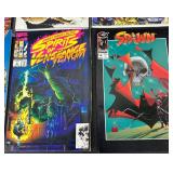 Collection of 15 Comic Books Including Spawn, Street Fighter II, and Marvel Titles