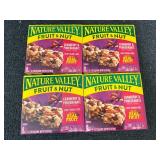 4 Boxes Of Nature Valley Fruit And Nut Bars