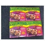 4 Boxes Of Nature Valley Fruit And Nut Bars