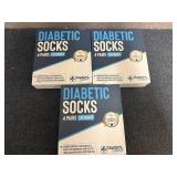 3 X 4Ct Pack Of Diabetic Socks