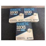 3 X 4Ct Pack Of Diabetic Socks