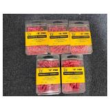 5 X 100Ct Packs Of Solderless Terminals
