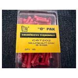 5 X 100Ct Packs Of Solderless Terminals