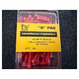 5 X 100Ct Packs Of Solderless Terminals
