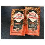 2 1Lb Bags Of Dots Bbq Pretzels