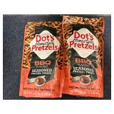 2 1Lb Bags Of Dots Bbq Pretzels