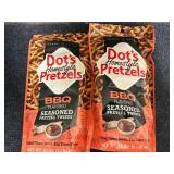 2 1Lb Bags Of Dots Bbq Pretzels
