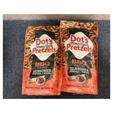 2 1Lb Bags Of Dots Bbq Pretzels