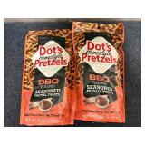 2 1Lb Bags Of Dots Bbq Pretzels