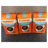 3 Bags Of Dunkin French Vanilla Coffee