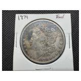 1879 Toned Morgan Silver Dollar