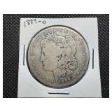 1889 O Morgan Silver Dollar