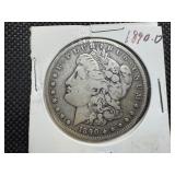 1890 O Morgan Silver Dollar