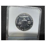 1957 Franklin Half Dollar NNC PR70 Great Toning