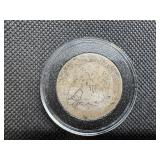 1862 Seated Liberty Half Dollar. No Motto.