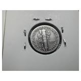 Three Silver Dimes 1913 Barber, 1937 and 1943 S Mercury