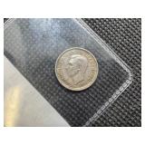 1942 Australia Silver 3 Pence George VI