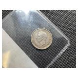 1942 Australia Silver 3 Pence George VI