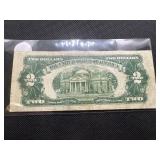 1953 Red Seal $2 Bill