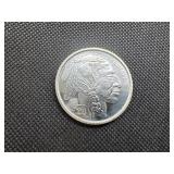 2013 BU 1 oz Silver Round Buffalo Design