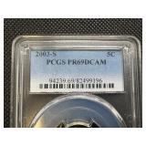 2003 S 5C PCGS PR69DCAM