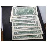 10 Sequential $2 Bills