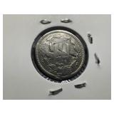 1865 Three Cent Silver Type 3