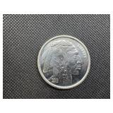 2013 BU 1 oz Silver Round Buffalo Design