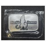 2023 Stacks and Bowers 1 oz Silver Bar