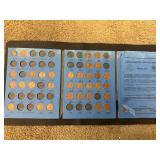 Partially Complete 1959 - 1996 Lincoln Memorial Cent Collection Book