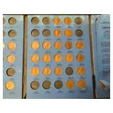 Partially Complete 1959 - 1996 Lincoln Memorial Cent Collection Book
