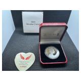 1999 Gibraltar Cherub 1 oz Silver Round in Display Case