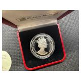 1999 Gibraltar Cherub 1 oz Silver Round in Display Case