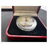 1999 Gibraltar Cherub 1 oz Silver Round in Display Case