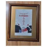 Dr. Strangelove 1964 Movie Promo Flyer Framed